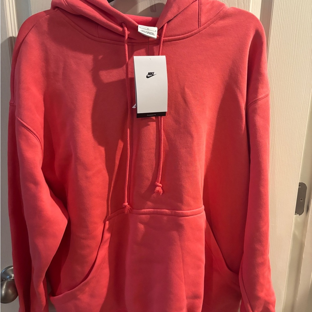 Nike Women's reddish pink Hoodie size large